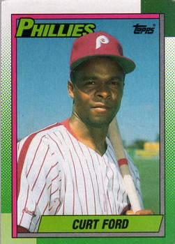 #39 Curt Ford - Philadelphia Phillies - 1990 Topps Baseball