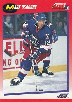 #39 Mark Osborne - Winnipeg Jets - 1991-92 Score Canadian Bilingual Hockey