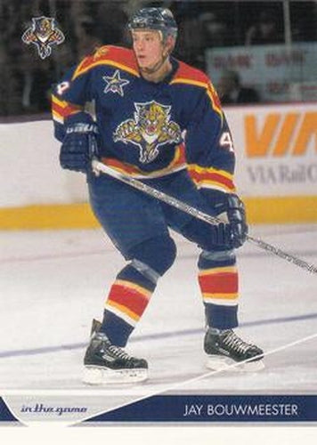 #39 Jay Bouwmeester - Florida Panthers - 2003-04 In The Game Toronto Star Hockey