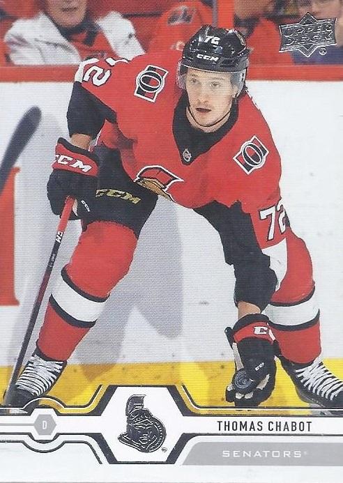 #39 Thomas Chabot - Ottawa Senators - 2019-20 Upper Deck Hockey
