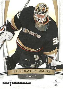 #39 Jean-Sebastien Giguere - Anaheim Ducks - 2007-08 Fleer Hot Prospects Hockey