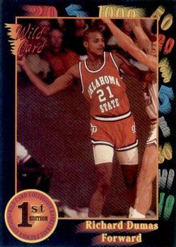 #39 Richard Dumas - Oklahoma State Cowboys - 1991-92 Wild Card Basketball