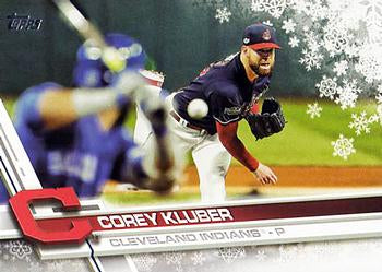 #HMW39 Corey Kluber - Cleveland Indians - 2017 Topps Holiday Baseball