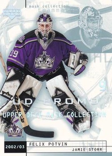 #39 Felix Potvin / Jamie Storr - Los Angeles Kings - 2002-03 Upper Deck Mask Collection Hockey