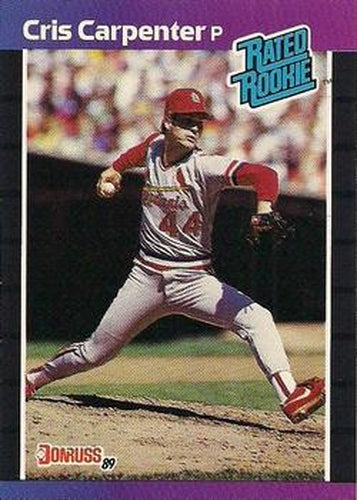 #39 Cris Carpenter - St. Louis Cardinals - 1989 Donruss Baseball