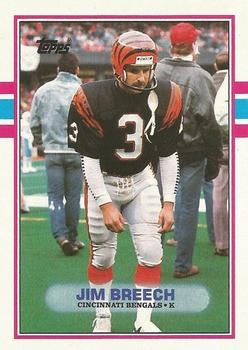 #39 Jim Breech - Cincinnati Bengals - 1989 Topps Football