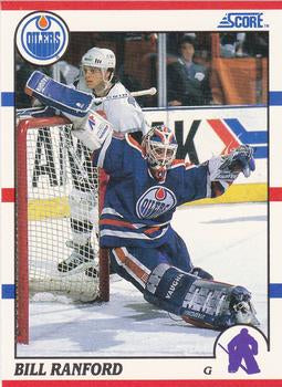 #39 Bill Ranford - Edmonton Oilers - 1990-91 Score Hottest and Rising Stars Hockey