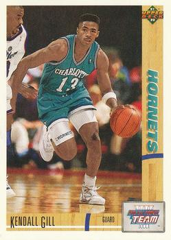 #39 Kendall Gill - Charlotte Hornets - 1991-92 Upper Deck Basketball