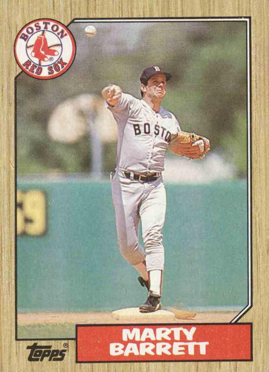 #39 Marty Barrett - Boston Red Sox - 1987 Topps Baseball
