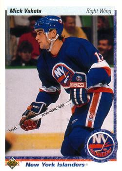#39 Mick Vukota - New York Islanders - 1990-91 Upper Deck Hockey