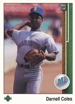 #339 Darnell Coles - Seattle Mariners - 1989 Upper Deck Baseball