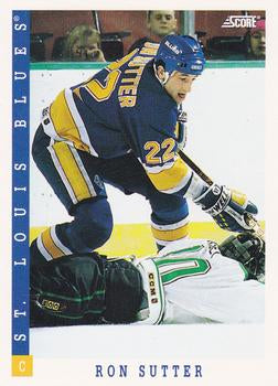 #39 Ron Sutter - St. Louis Blues - 1993-94 Score Canadian Hockey
