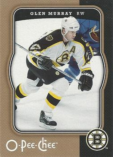 #39 Glen Murray - Boston Bruins - 2007-08 O-Pee-Chee Hockey