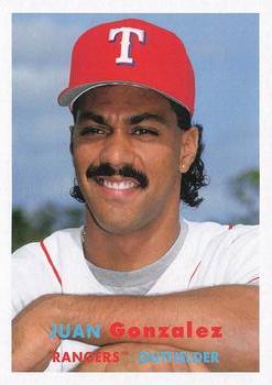 #39 Juan Gonzalez - Texas Rangers - 2021 Topps Archives Baseball