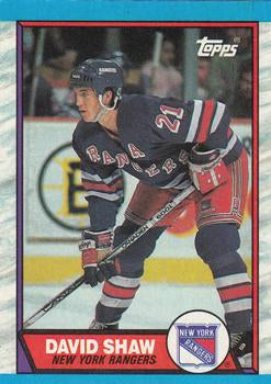 #39 David Shaw - New York Rangers - 1989-90 Topps Hockey