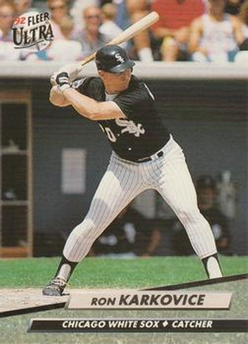 #39 Ron Karkovice - Chicago White Sox - 1992 Ultra Baseball