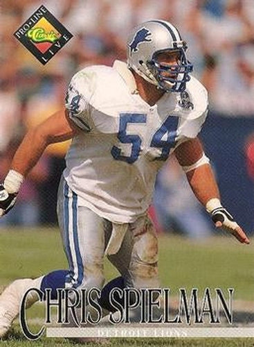 #39 Chris Spielman - Detroit Lions - 1994 Pro Line Live Football