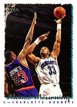 #39 Alonzo Mourning - Charlotte Hornets - 1994-95 Topps Basketball