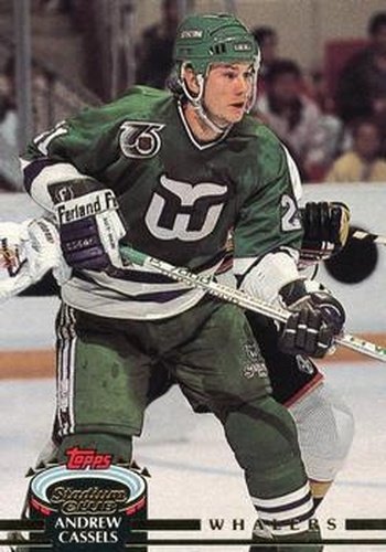 #39 Andrew Cassels - Hartford Whalers - 1992-93 Stadium Club Hockey
