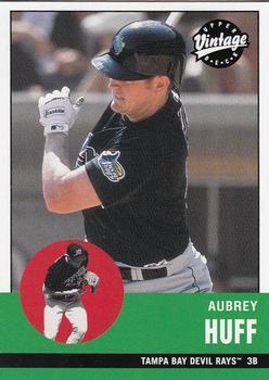 #39 Aubrey Huff - Tampa Bay Devil Rays - 2001 Upper Deck Vintage Baseball