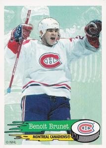 #39 Benoit Brunet - Montreal Canadiens - 1995-96 Panini Hockey Stickers