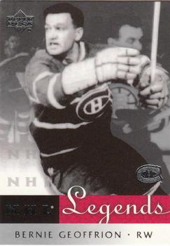 #39 Bernie Geoffrion - Montreal Canadiens - 2001-02 Upper Deck Legends Hockey