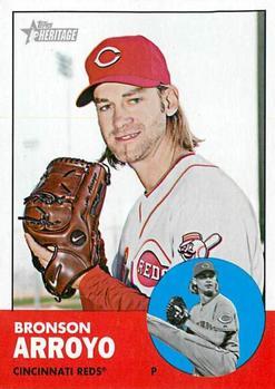 #39 Bronson Arroyo - Cincinnati Reds - 2012 Topps Heritage Baseball