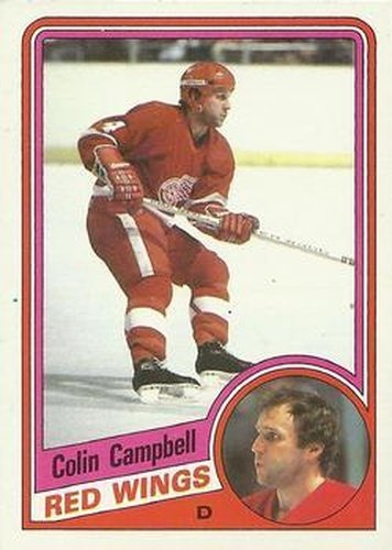 #39 Colin Campbell - Detroit Red Wings - 1984-85 Topps Hockey