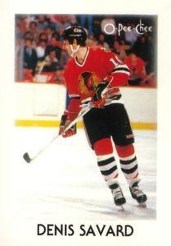 #39 Denis Savard - Chicago Blackhawks - 1987-88 O-Pee-Chee Minis Hockey