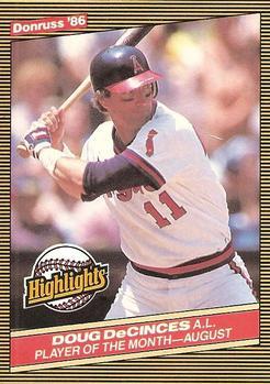 #39 Doug DeCinces - California Angels - 1986 Donruss Highlights Baseball