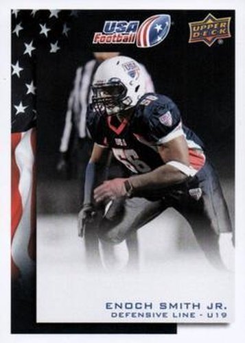 #39 Enoch Smith Jr. - USA - 2014 Upper Deck USA Football