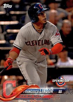 #39 Francisco Lindor - Cleveland Indians - 2018 Topps Opening Day Baseball