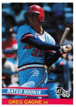 #39 Greg Gagne - Minnesota Twins - 1984 Donruss Baseball