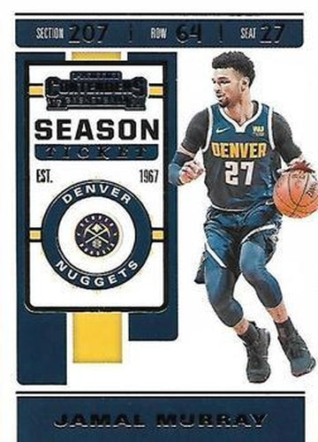 #39 Jamal Murray - Denver Nuggets - 2019-20 Panini Contenders Basketball