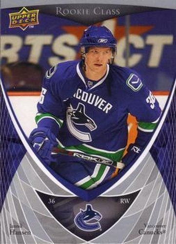 #39 Jannik Hansen - Vancouver Canucks - 2007-08 Upper Deck Rookie Class Box Set Hockey