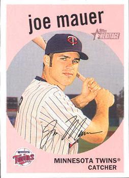 #39 Joe Mauer - Minnesota Twins - 2008 Topps Heritage Baseball