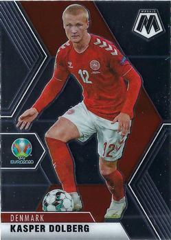 #39 Kasper Dolberg - Denmark - 2021 Panini Mosaic UEFA EURO Soccer