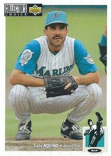 #39 Luis Aquino - Florida Marlins - 1994 Collector's Choice Baseball