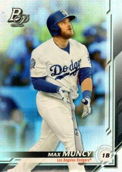 #39 Max Muncy - Los Angeles Dodgers - 2019 Bowman Platinum Baseball