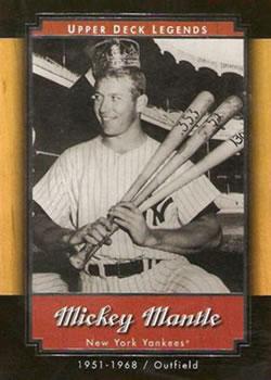 #39 Mickey Mantle - New York Yankees - 2001 Upper Deck Legends Baseball