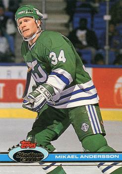 #39 Mikael Andersson - Hartford Whalers - 1991-92 Stadium Club Hockey