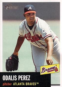 #39 Odalis Perez - Atlanta Braves - 2002 Topps Heritage Baseball