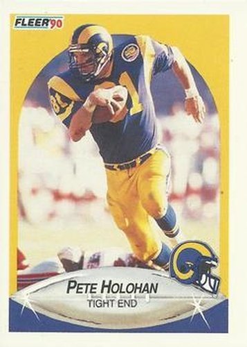 #39 Pete Holohan - Los Angeles Rams - 1990 Fleer Football