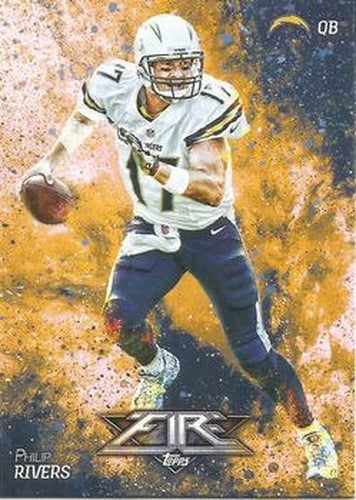 #39 Philip Rivers - San Diego Chargers - 2014 Topps Fire Football
