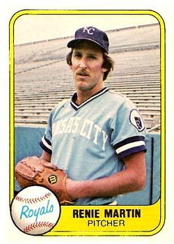 #39 Renie Martin - Kansas City Royals - 1981 Fleer Baseball
