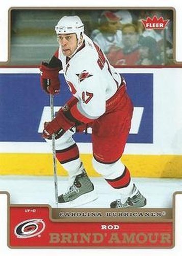 #39 Rod Brind'Amour - Carolina Hurricanes - 2006-07 Fleer Hockey