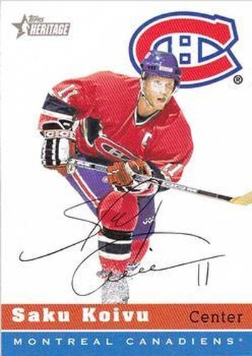 #39 Saku Koivu - Montreal Canadiens - 2000-01 Topps Heritage Hockey
