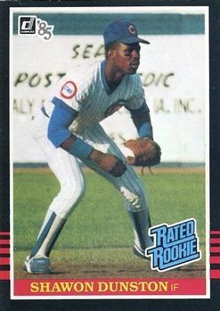 #39 Shawon Dunston - Chicago Cubs - 1985 Donruss Baseball