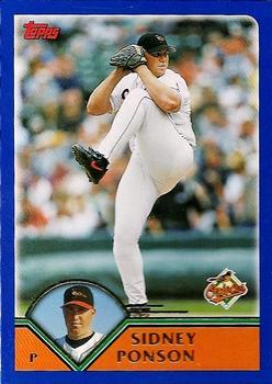 #39 Sidney Ponson - Baltimore Orioles - 2003 Topps Baseball
