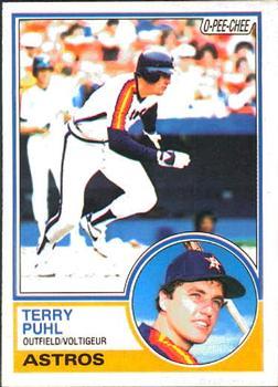 #39 Terry Puhl - Houston Astros - 1983 O-Pee-Chee Baseball